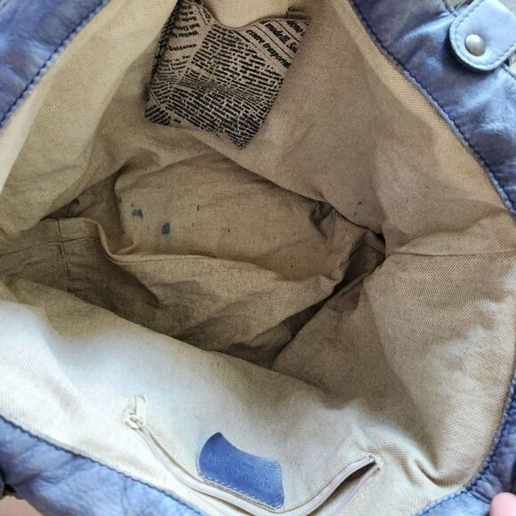 Large newsprint tote purse - Picture 4 of 6